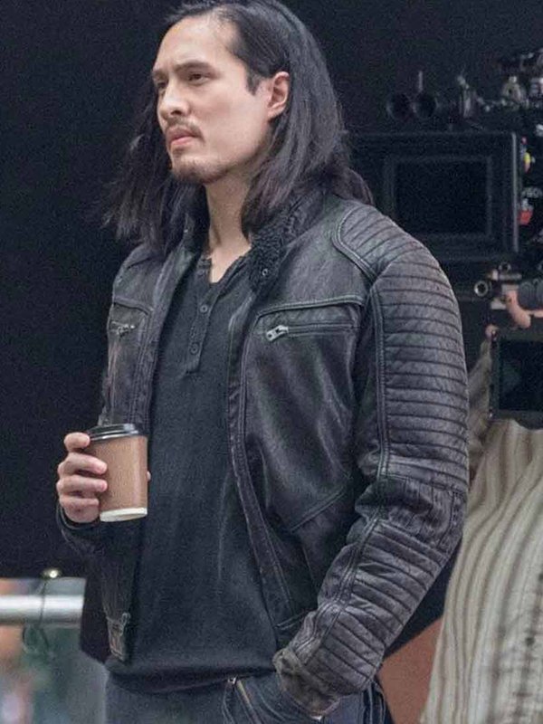 66The formatted title would be falcon-and-the-winter-soldier-desmond-chiam-quilted-black-leather-jacket. Falcon and The Winter Soldier Desmond Chiam Quilted Black Leather Jacket - Image 1
