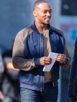 Sam Wilson The Falcon And The Winter Soldier Varsity Jacket - Image 3