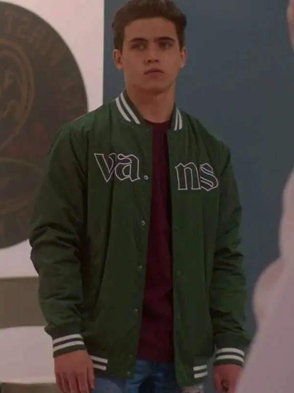6robby-keene-cobra-kai-green-bomber-jacket Robby Keene Cobra Kai Green Bomber Jacket - Image 1