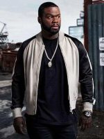 Power Tv Series 50 Cent Bomber Jacket Black And White