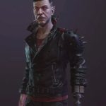Dracula Video Game Cyberpunk 2077 Black Leather Studded Jacket