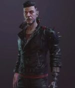 Dracula Video Game Cyberpunk 2077 Black Leather Studded Jacket
