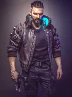 Cyberpunk 2077 Samurai Bomber Leather Jacket