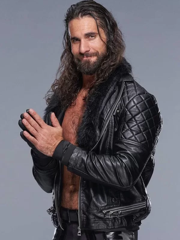 8wwe-seth-rollins-black-leather-jacket Wwe Seth Rollins Black Leather Jacket - Image 1