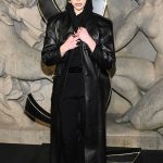 Milan Fashion Week Dua Lipa Black Long Coat