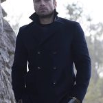 The Falcon and the Winter Soldier Bucky Barnes Black Wool Peacoat