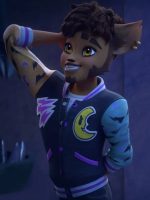 Clawd Wolf Monster High Varsity Bomber Jacket - Image 3