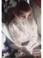 The Queen’s Gambit Beth Harmon White Cardigan