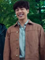 Hyun-Woo Lee Money Heist: Korea – Joint Economic Area Brown Leather Jacket