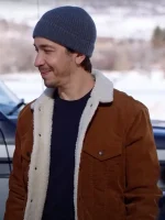 Christmas With The Campbells Justin Long Brown Jacket - Image 2