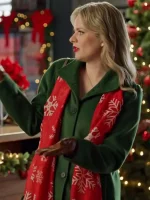 Andrea Brooks Snowy with a Chance of Christmas Green Coat - Image 3