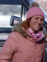 Grab Christmas With The Campbells Jesse Pink Puffer Jacket For Women  - Image 4