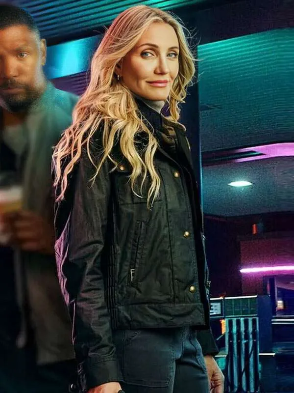185cameron-diaz-back-in-action-black-jacket. Cameron Diaz Back in Action Black Jacket - Image 1