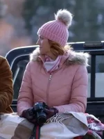 Grab Christmas With The Campbells Jesse Pink Puffer Jacket For Women  - Image 2