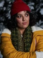 The Christmas Chronicles 2 Kate Green Leather Jacket - Image 3