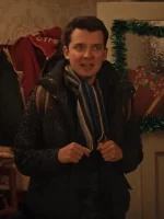 Your Christmas Or Mine Asa Butterfield Puffer Vest - Image 4