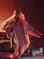 Sidemen Christmas Drillings Ft. Jme Puffer Jacket - Image 4