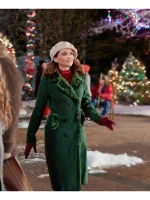 Rescuing Christmas 2023 Rachael Leigh Cook Green Coat
