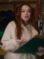 Falling For Christmas Sierra Belmont Shearling Jacket - Image 3