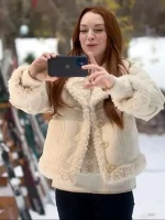 Falling For Christmas Sierra Belmont Shearling Jacket