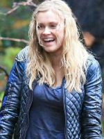 Clarke Griffin The 100 Black Quilted Leather Jacket - Image 4