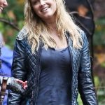 Clarke Griffin The 100 Black Quilted Leather Jacket