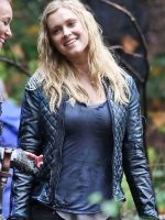 Clarke Griffin The 100 Black Quilted Leather Jacket