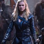 Clarke Griffin The 100 Black Leather Coat