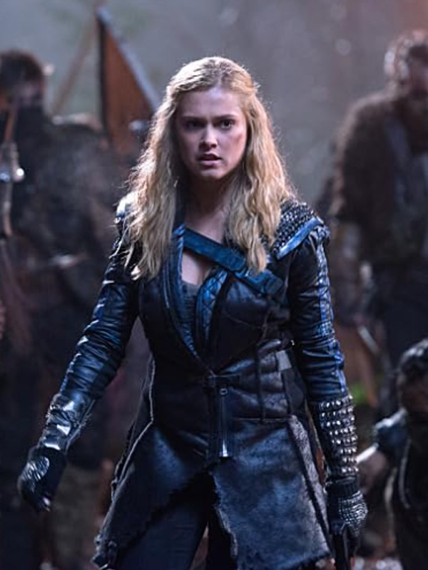 63clarke-griffin-the-100-black-leather-coat Clarke Griffin The 100 Black Leather Coat - Image 1