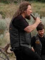 Yellowstone S03 Adam Johnson Black Leather Vest - Image 2
