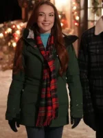 Sierra Belmont Falling for Christmas Green Hooded Jacket