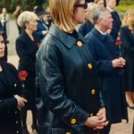 Jella Haase Kleo Black Leather Trench Coat