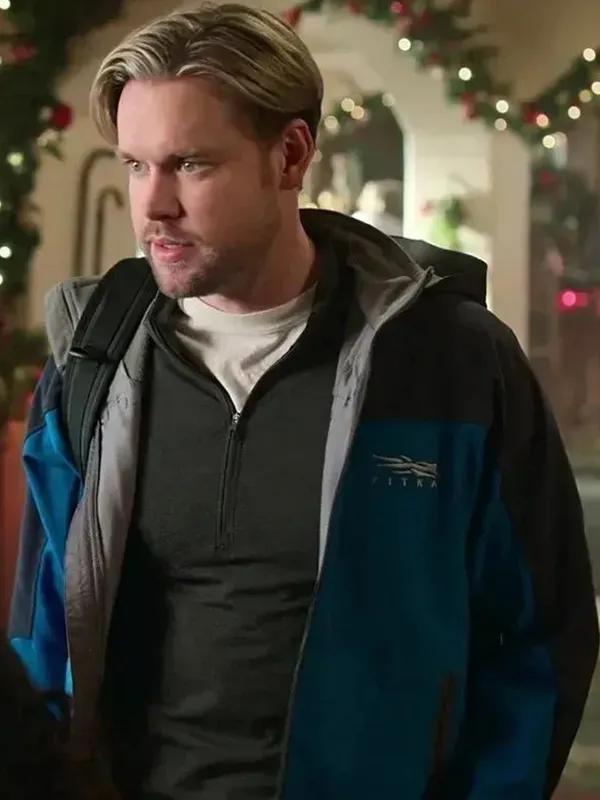 72falling-for-christmas-jake-russell-hooded-jacket Falling For Christmas Jake Russell Hooded Jacket - Image 1