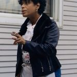 The Bear Tv Series Tina Marrero Black Leather Jacket