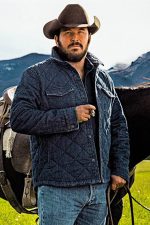 Rip Wheeler Yellowstone SO5-Part 2 Blue Quilted Jacket - Image 2