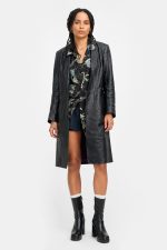 Zoe Kravitz High Fidelity Leather Coat - Image 2