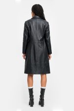 Zoe Kravitz High Fidelity Leather Coat - Image 4