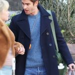 We Live in Time 2025 Andrew Garfield Blue Peacoat