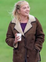We live in Time Florence Pugh Shearling Jacket - Image 2