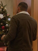 Under The Christmas Sky Andrew Bushell Khaki Shearling Jacket - Image 2