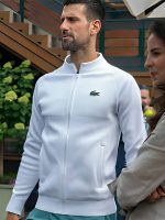 Wimbledon 2024 Novak Djokovic White Jacket