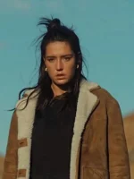 Wingwomen Adele Exarchopoulos Brown Shearling Jacket