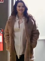 Wizards Beyond Waverly Place Selena Gomez Shearling Coat - Image 2