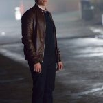 Kevin Ryan Castle Brown Bomber Leather Jacket