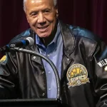 Lenny Wilkens Black Leather Jacket