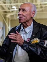 Lenny Wilkens Black Leather Jacket - Image 2
