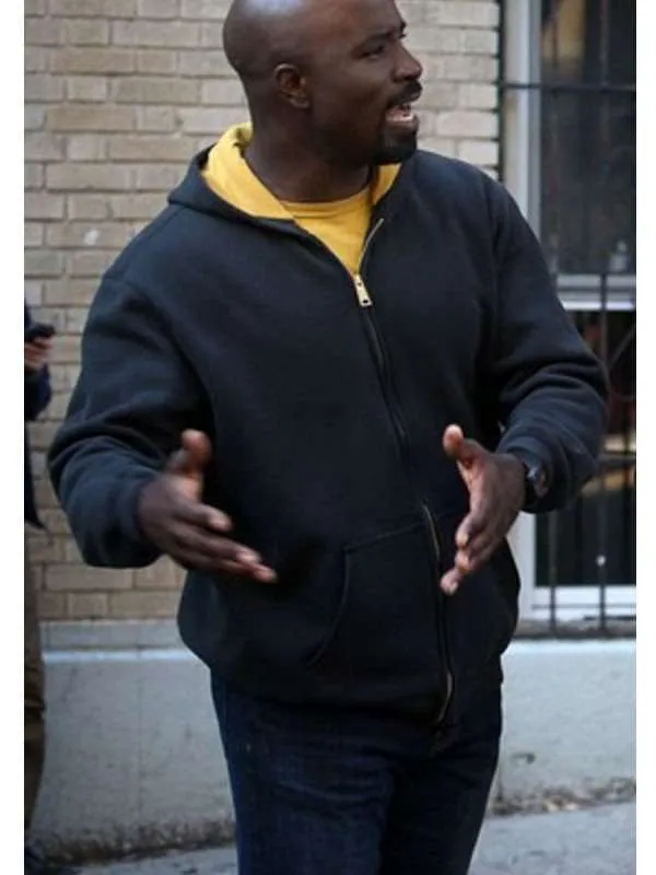 219..mike-colter-luke-cage-zipper-hoodie. Mike Colter Luke Cage Zipper Hoodie - Image 1