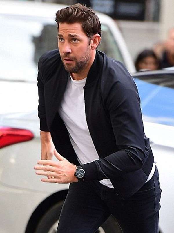 220tom-clancys-jack-ryan-season-2-black-bomber-jacket Tom Clancy’s Jack Ryan Season 2 Black Bomber Jacket - Image 1