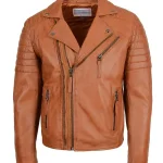 Mens Biker Leather Jacket