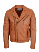 Mens Biker Leather Jacket